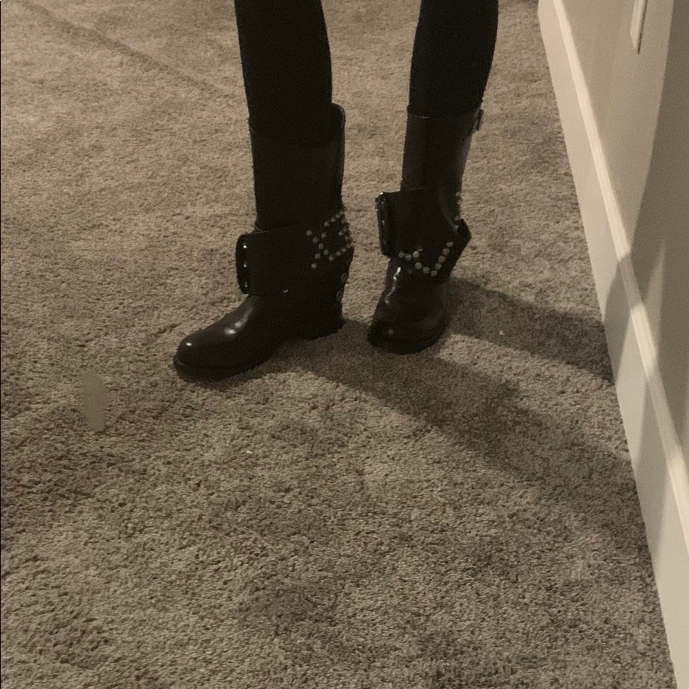 Dolce and Gabbana Studded Black Boots - Picture 6 of 6